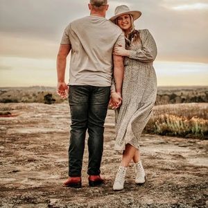 Sweet Baby Jamie Ditsy Midi Dress